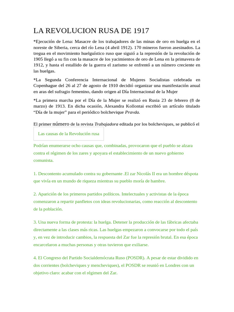 La Revolucion Rusa de 1917 | PDF | Vladimir Lenin | Unión Soviética