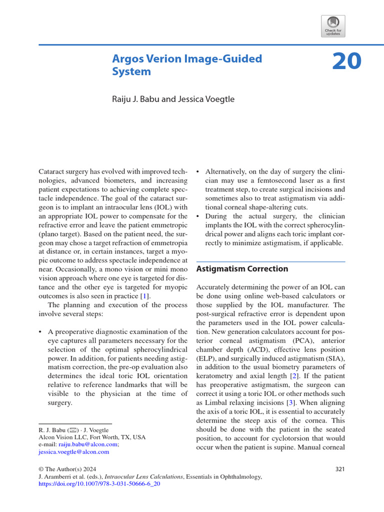 Argos Verion Image-Guided System Overview | PDF | Human Eye | Eye