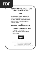 SCT 1466 - Vol. G Techno Commercial Bid - Technical For Electrical Vol-G