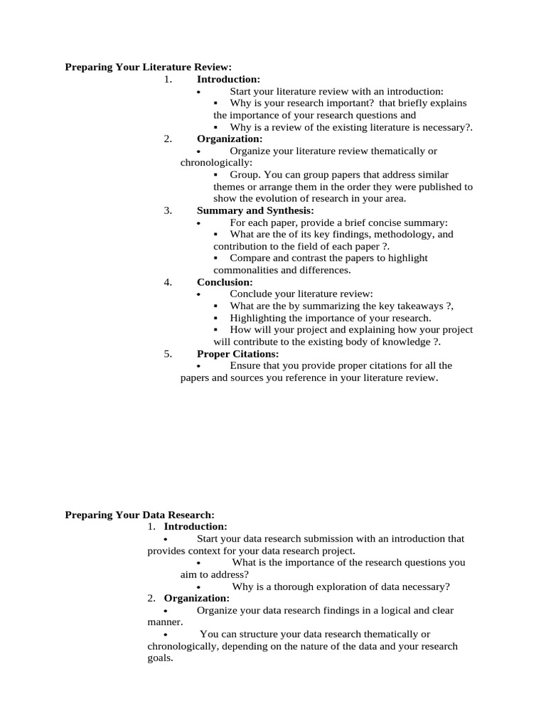 Guide to Writing Literature, Data, and Tech Reviews | PDF | Data | Data ...