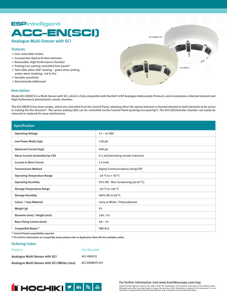ACC ENSCI Specification | PDF | Light Emitting Diode | Humidity