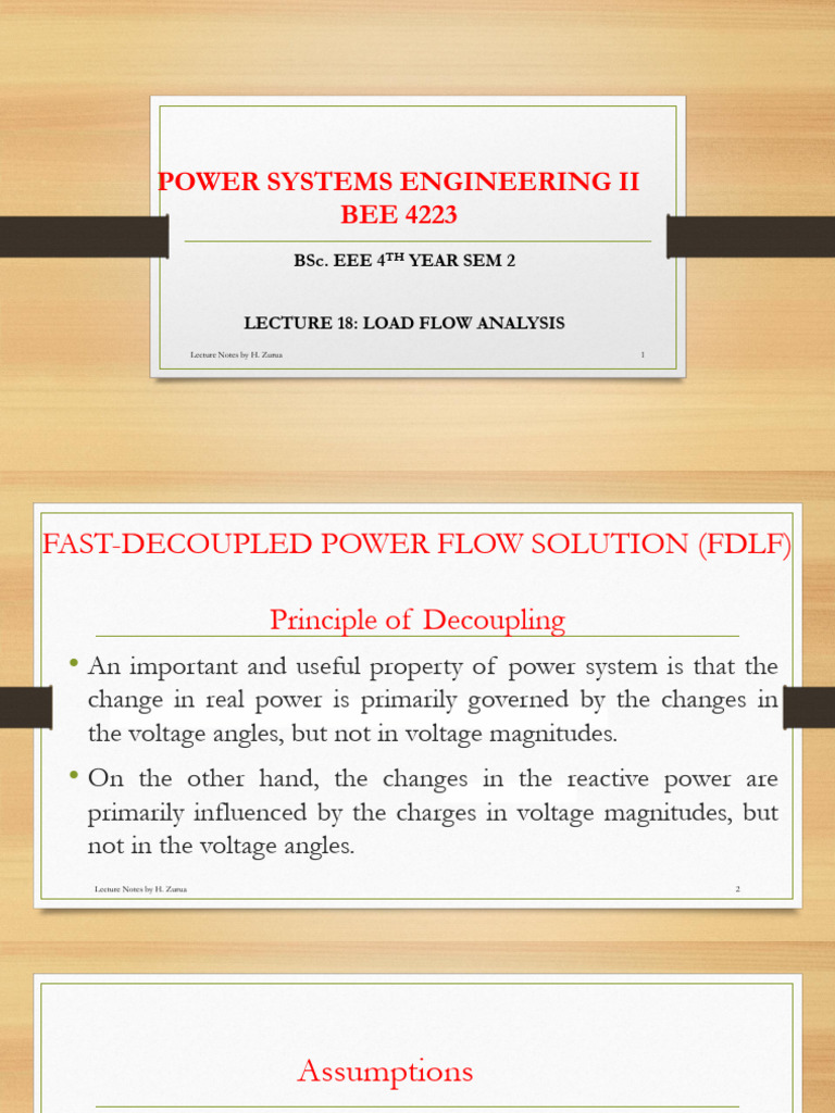 Fast-Decoupled Load Flow Analysis | PDF
