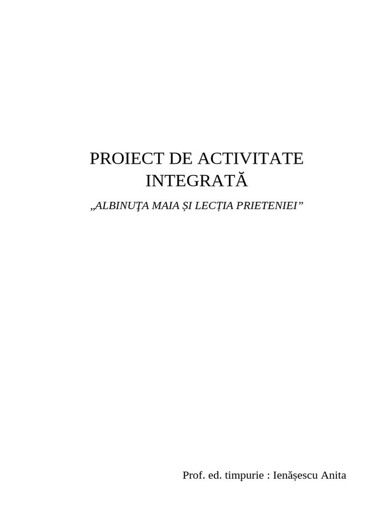 Proiect Inspectie gr.2 - Insecte | PDF