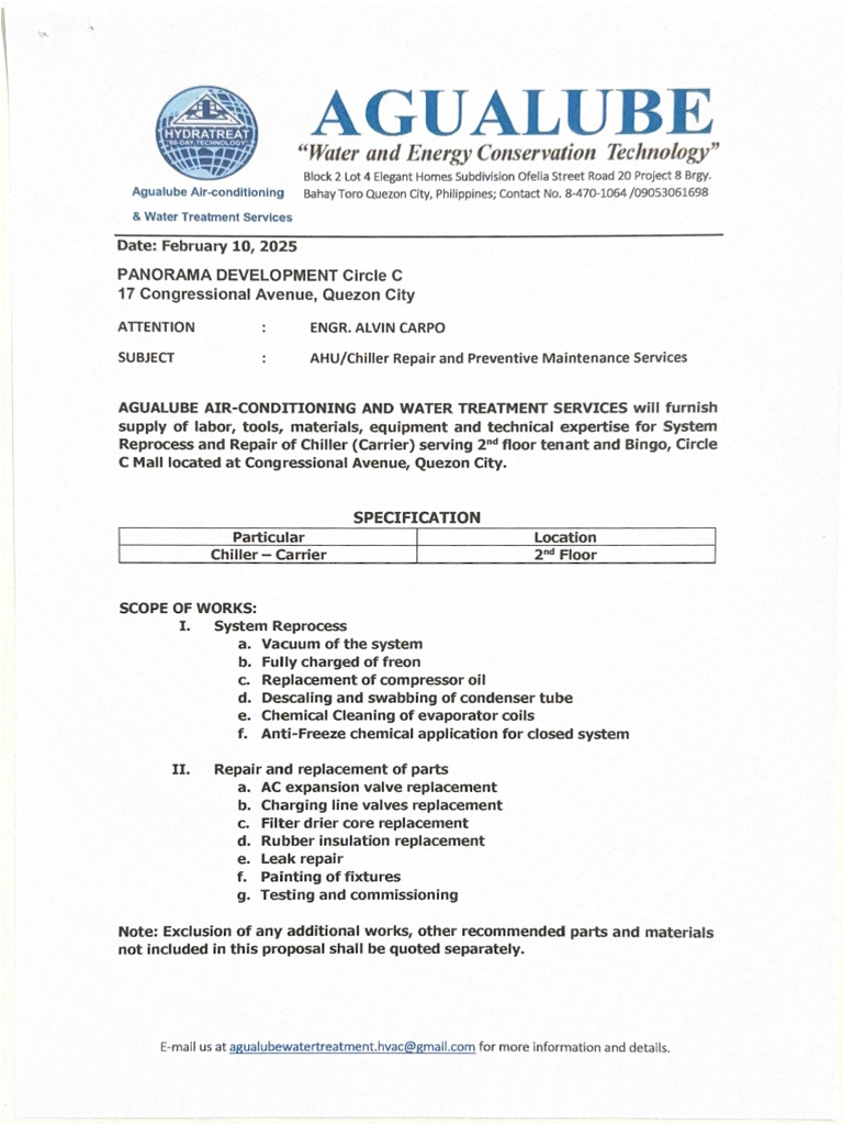 Chiller Carrier Repair And Reprocess Pdf