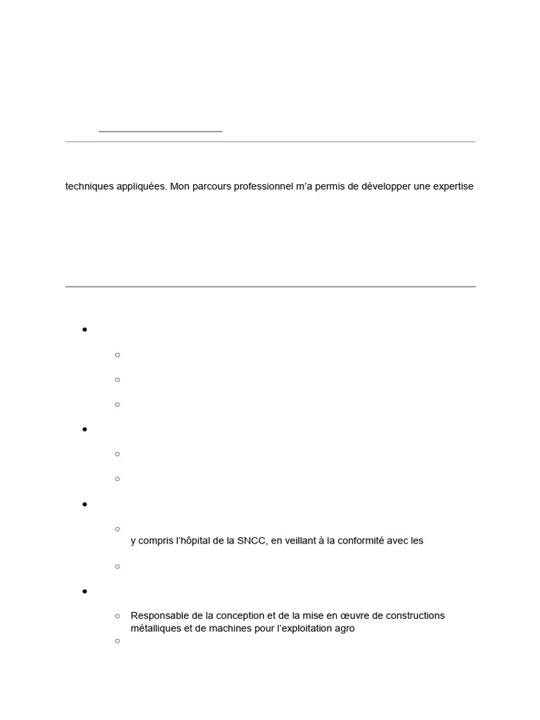 Ingénieur civil expérimenté au Canada | PDF | Ingénieur | Gestion de projet
