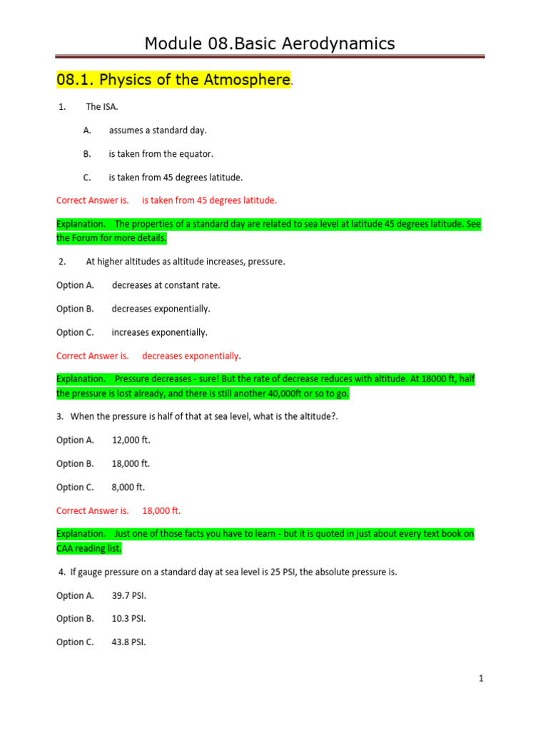 08.1 - Physics of Atmosphere | PDF | Humidity | Troposphere