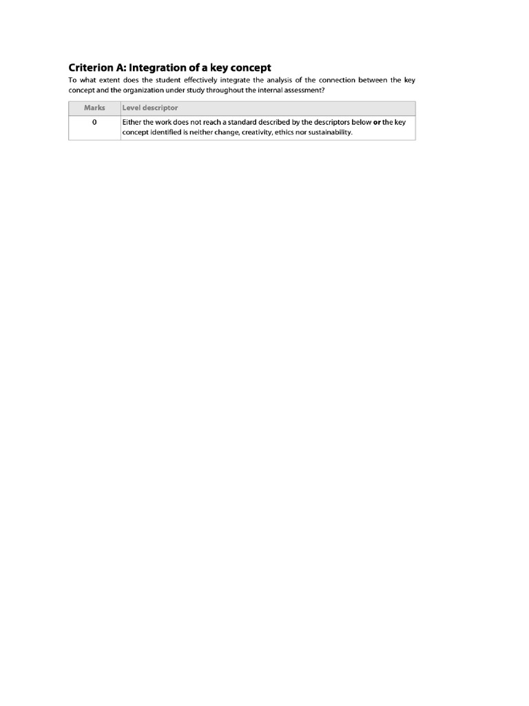 IA Criteria | PDF