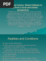 Download The Unheard Voices Homeless YouthStreet Children by gatamamary9952 SN8501270 doc pdf