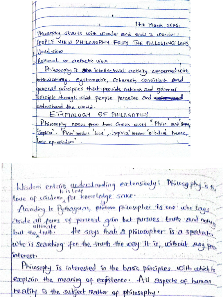 Phil 101 (Introduction To Philosophy) Lecture Note For 17TH March 2025 ...