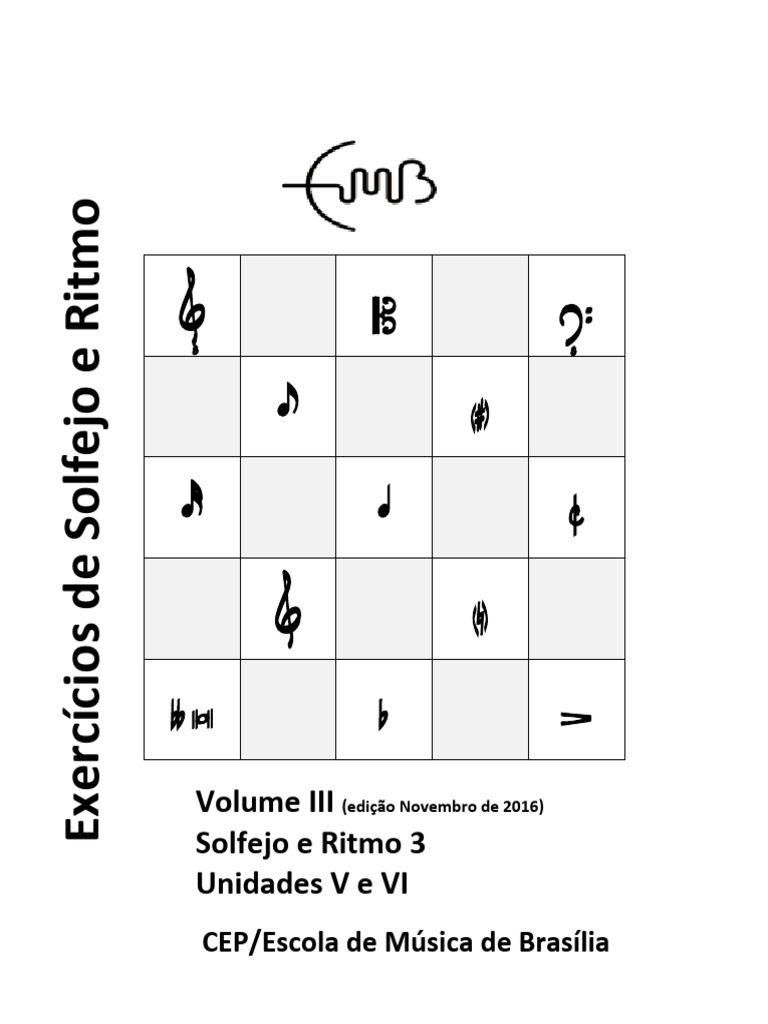 Exercícios de Solfejo e Ritmo 3 | PDF | Intervalo (música) | Ritmo