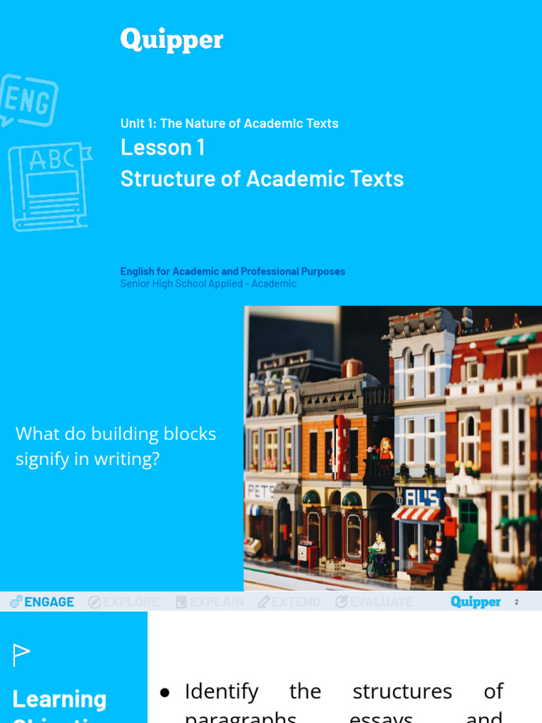 Academic Text Structure Guide | PDF | Essays | Paragraph