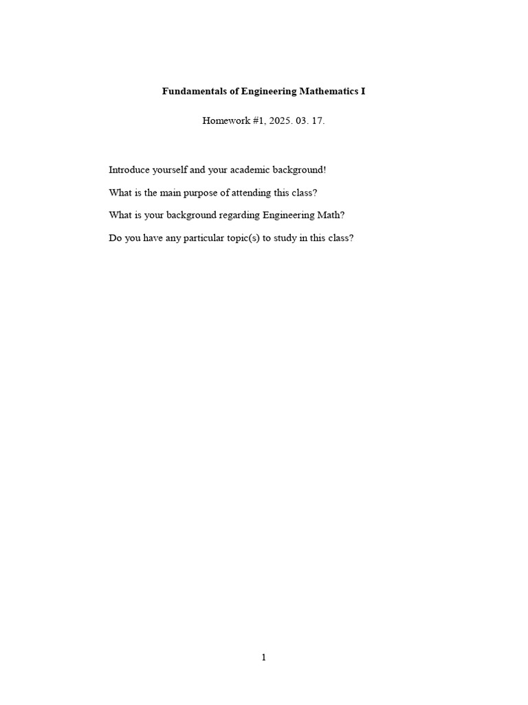 2025 HW1 | PDF