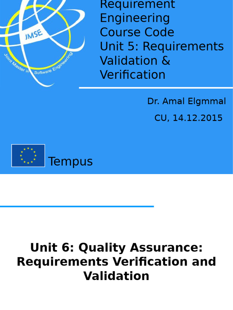 JMSE Requirements Engineering Unit 6 V5 | PDF | Formal Verification ...