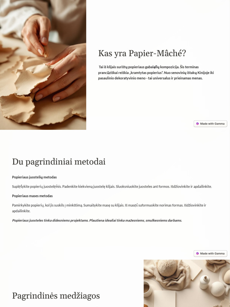 Kas Yra Papier Mache | PDF