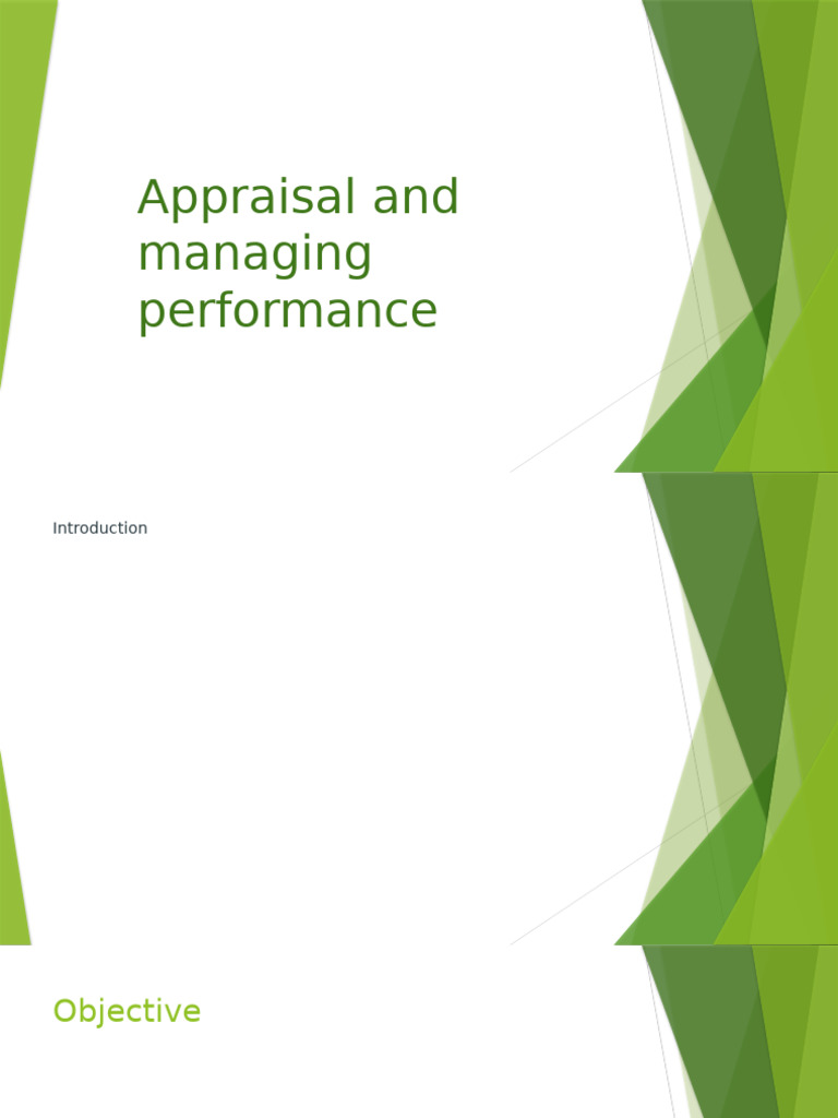 Appraisal and Managing Performance | PDF