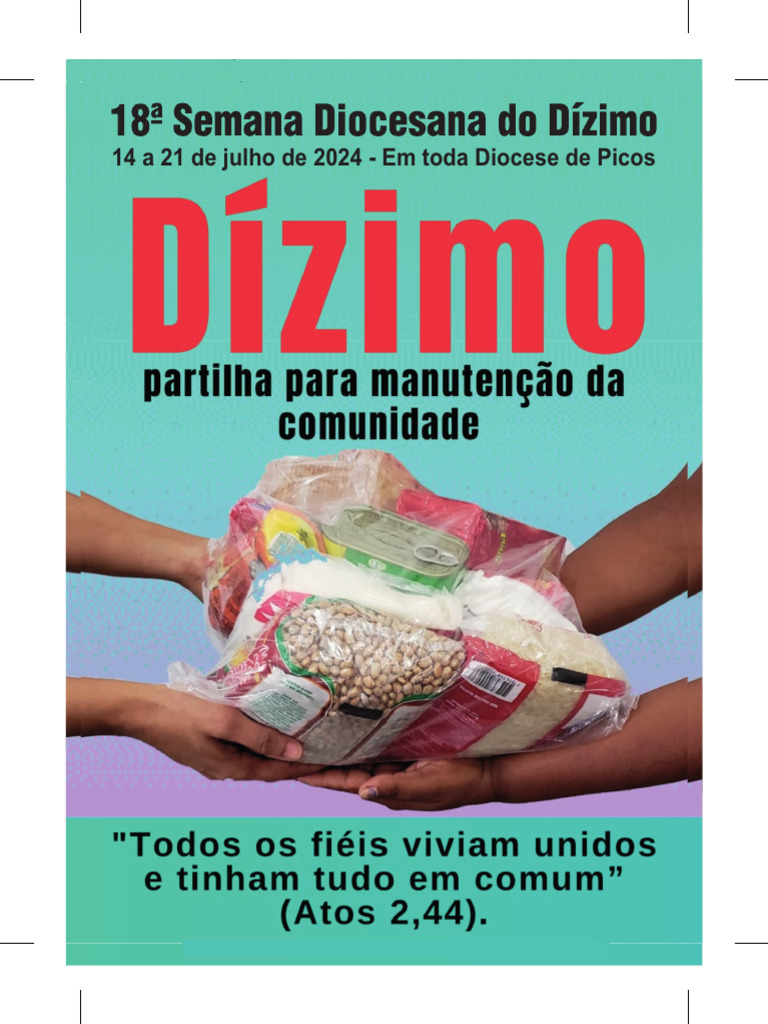 Semana Diocesana do Dízimo 2024 | PDF | Dízimo | Oração