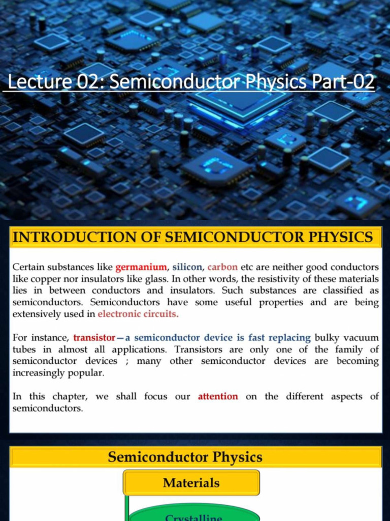 ImTgArtist - Lecture - 02 - Semiconductor - Physics - Part - 02 ImT PDF ...