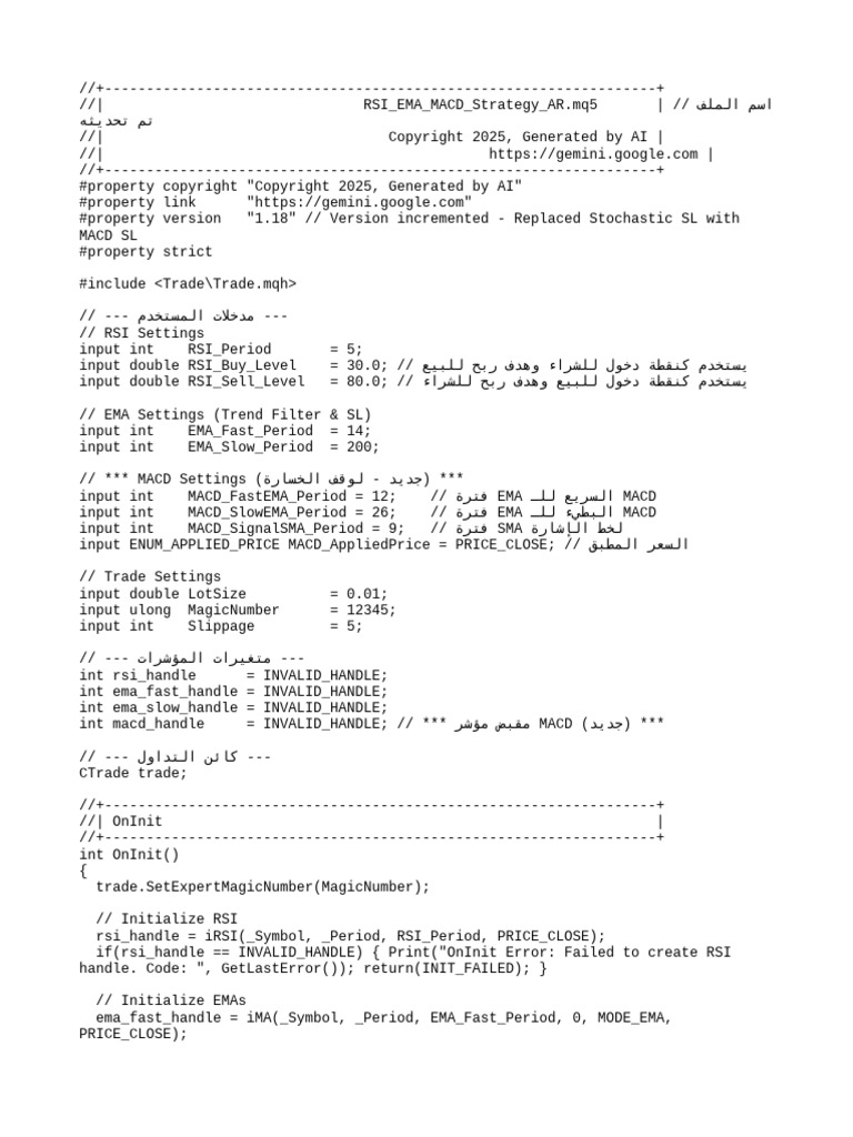 RSI EMA MACD Trading Strategy Guide | PDF | Computer Programming ...