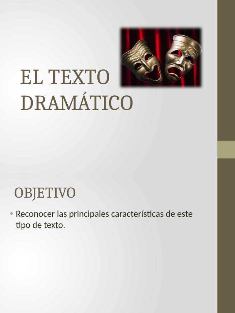 Características del Texto Dramático | PDF | Teatro