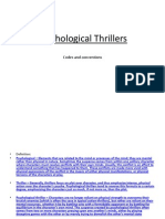 Psychological Thriller Conventions