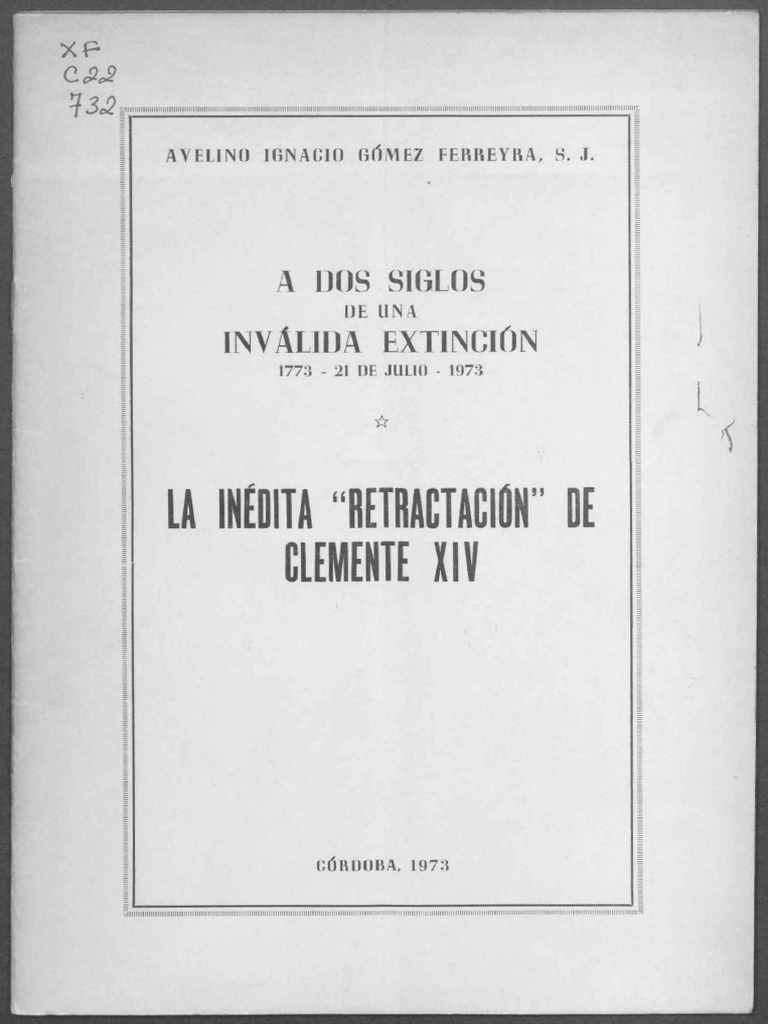 A Dos Siglos de Una Inválida Extinción de Gómez Ferreyra | PDF