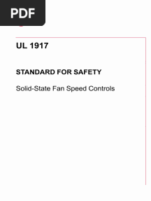 ANSI-UL 1917-2022  SAFETY, Solid-State Fan Speed Controls