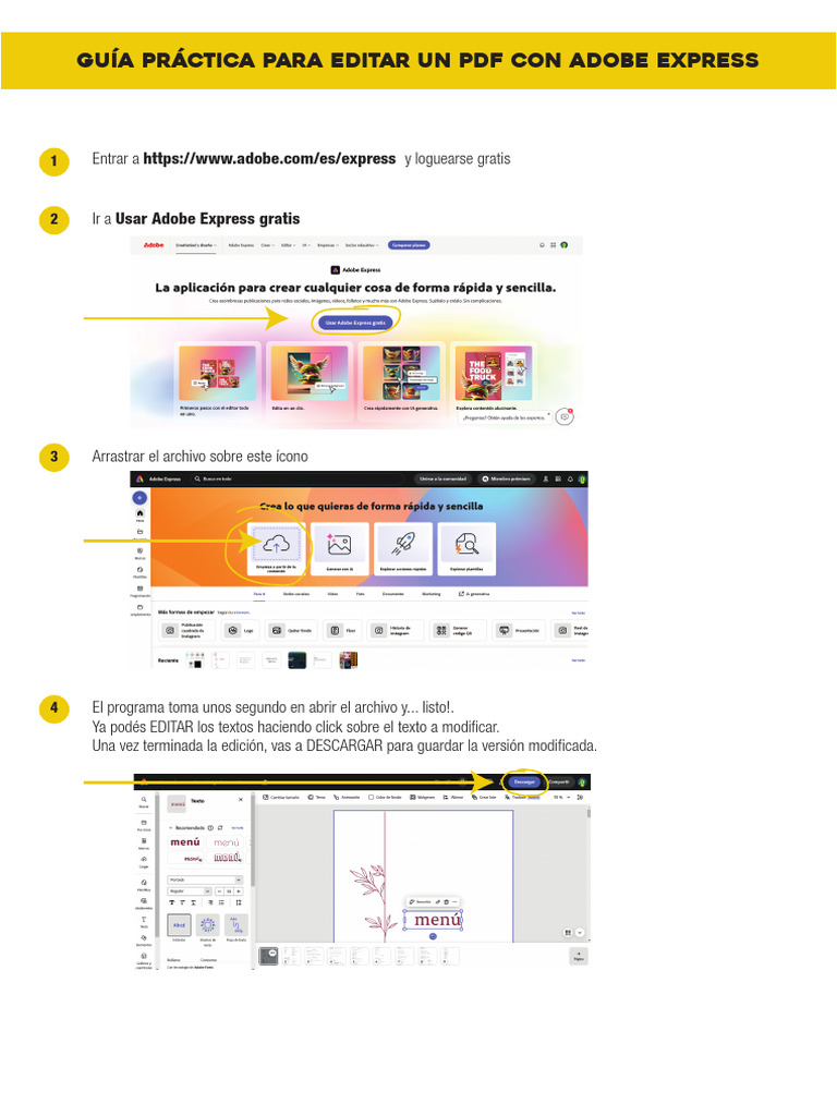 Editar PDF con Adobe Express | PDF
