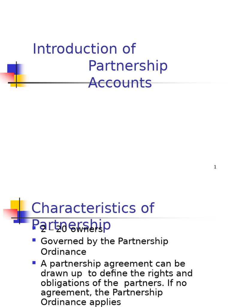 Partnership Final Accounts Overview | PDF | Partnership | Debits And ...