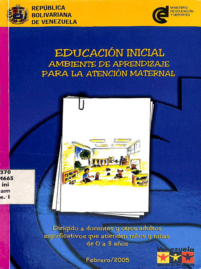 Educacion Inicial Ambiente de Aprendizaje | PDF