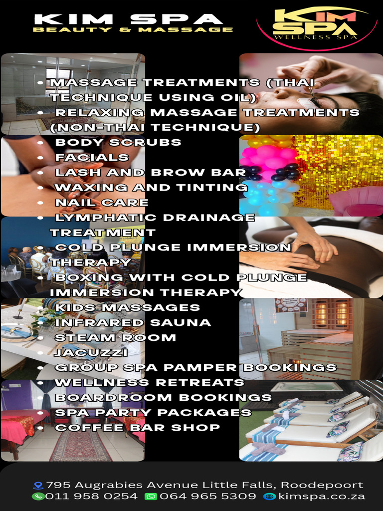 Spa Services and Treatments in Roodepoort | PDF