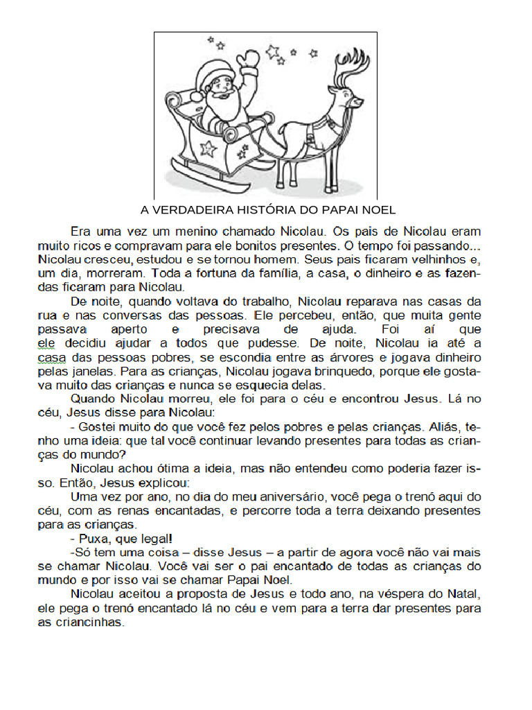 A Verdadeira História Do Papai Noel | PDF