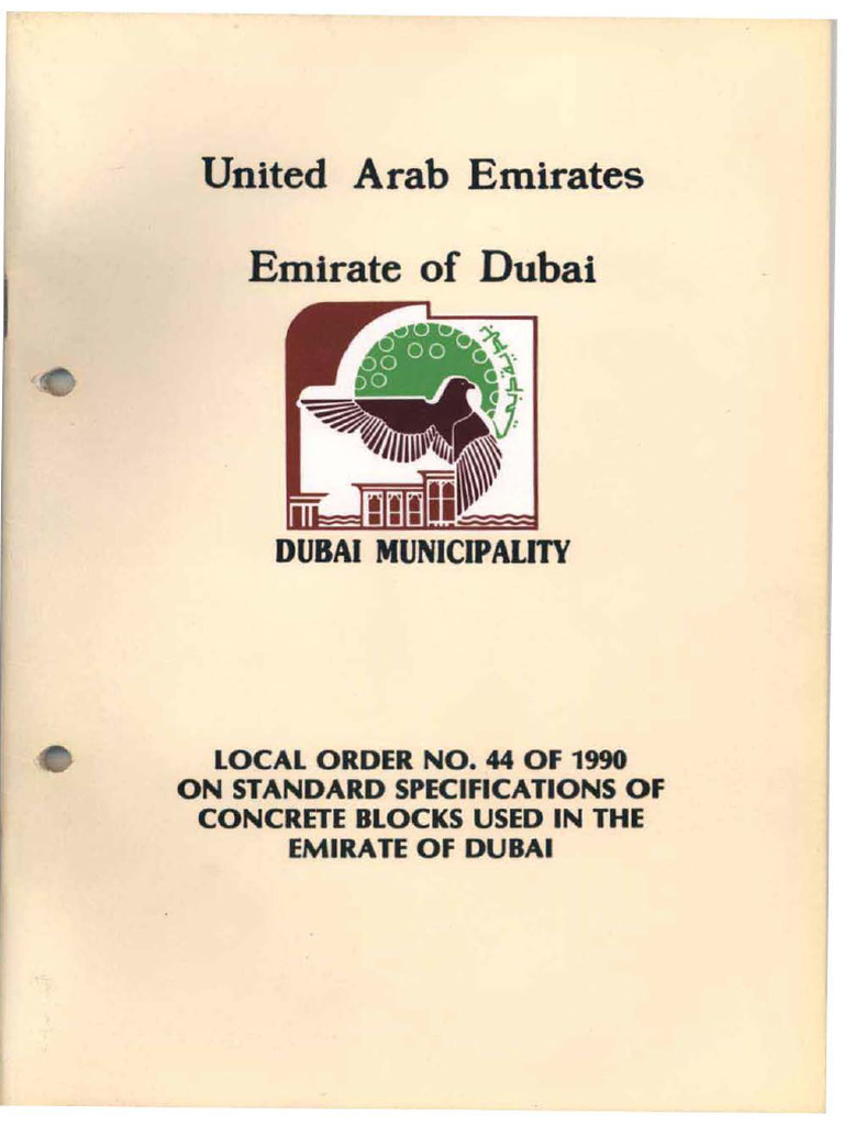 Dubai Concrete Block Specifications | PDF | Concrete | Area