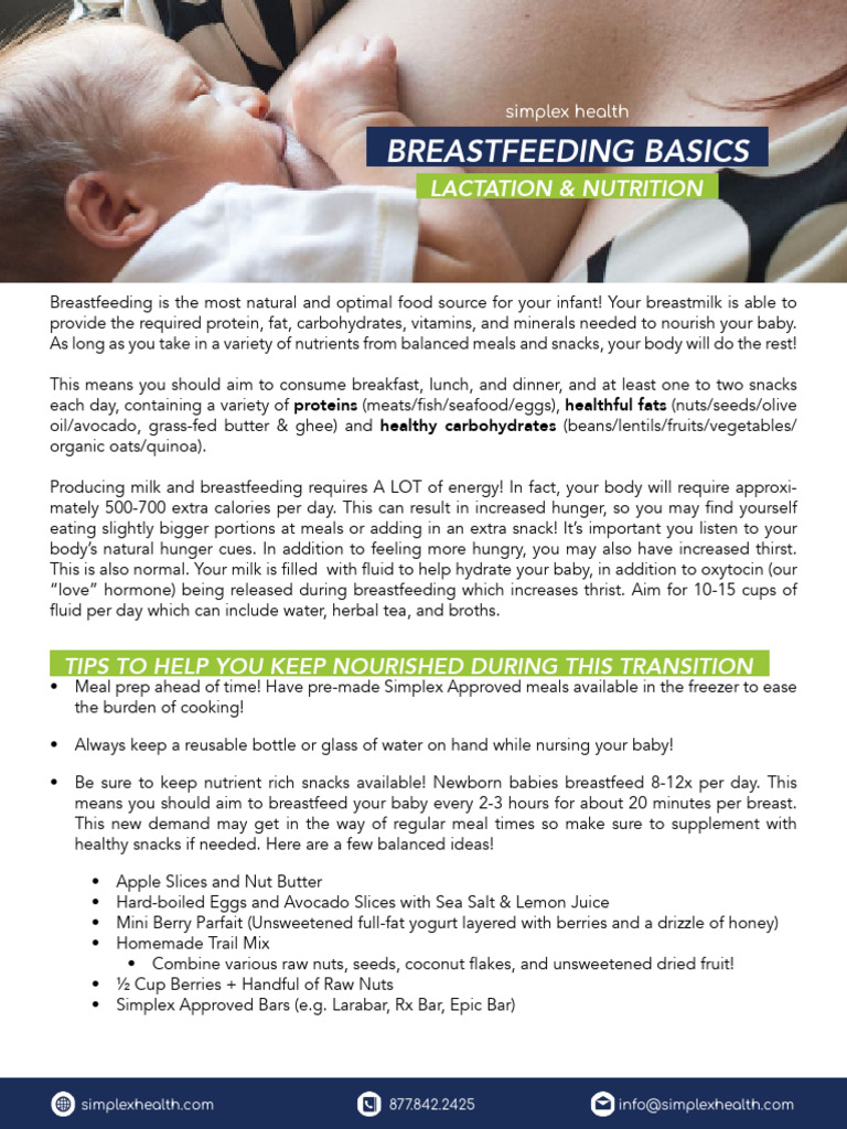 Essential Nutrition for Breastfeeding Moms | PDF | Foods | Breastfeeding