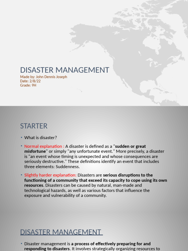 Disaster Management | PDF | Natural Disasters | Tsunami