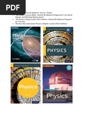 IB Physics Textbooks Overview | PDF
