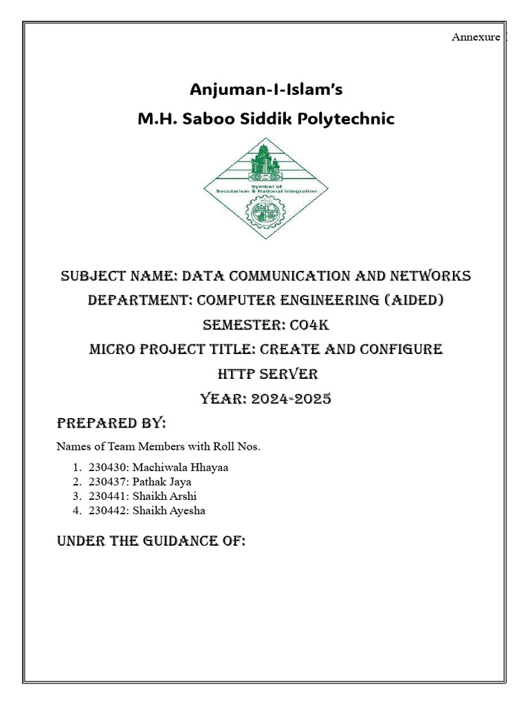 Dcnmicroprojectisthis (1) 2 | PDF | Apache Http Server | Computer Network