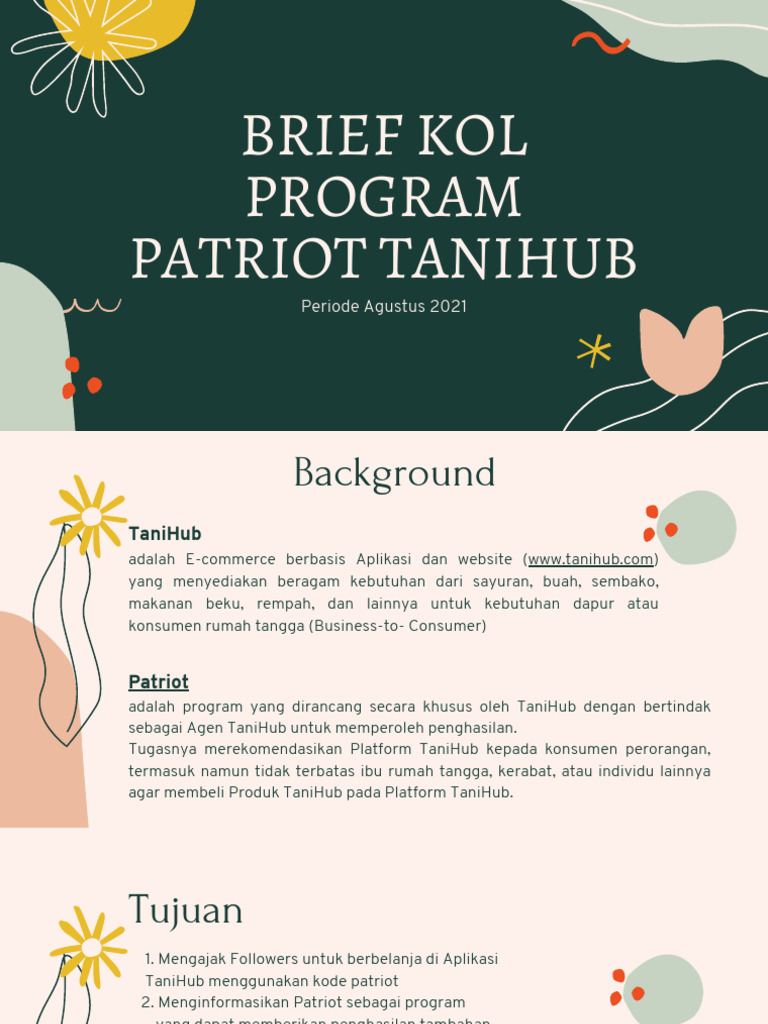 Brief KOL Program PAtriot Tanihub | PDF