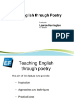 Teaching English Through Poetry For Archive