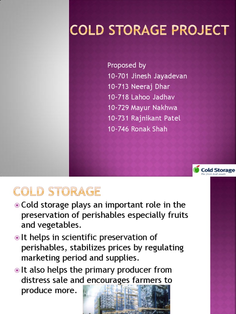 Cold Storage Project | PDF
