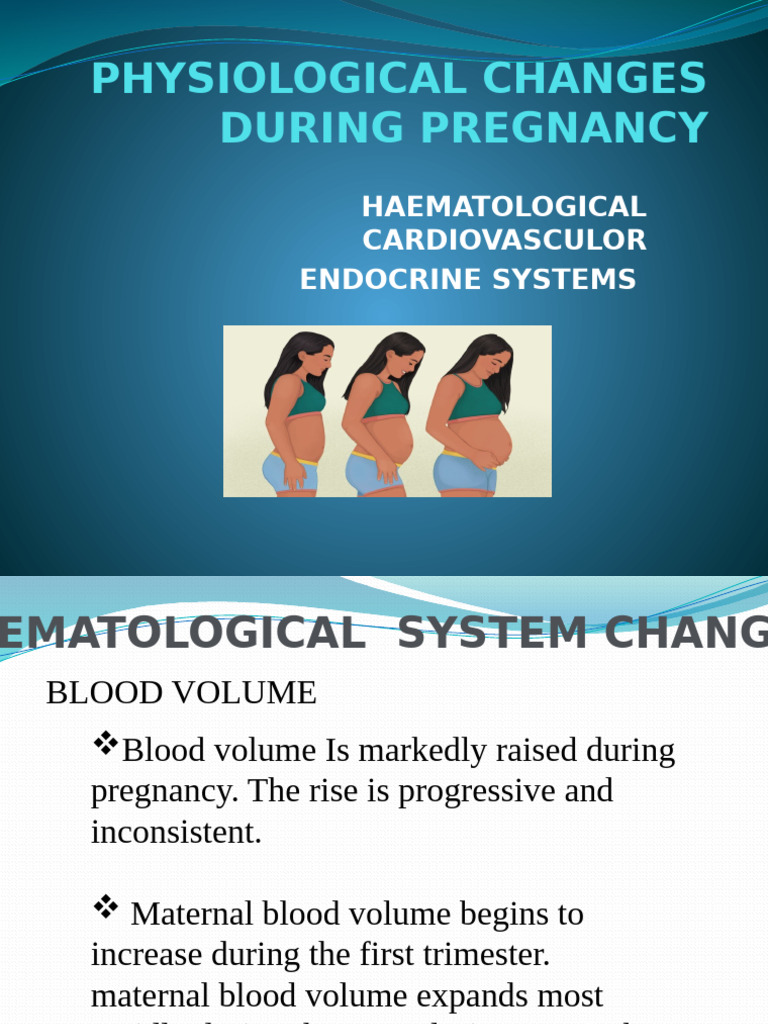 Physiological Changes in Pregnancy | PDF | Adrenal Gland | Lactation