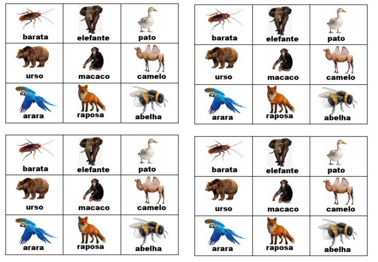 ORDEM.ALFABETICA_animais | PDF