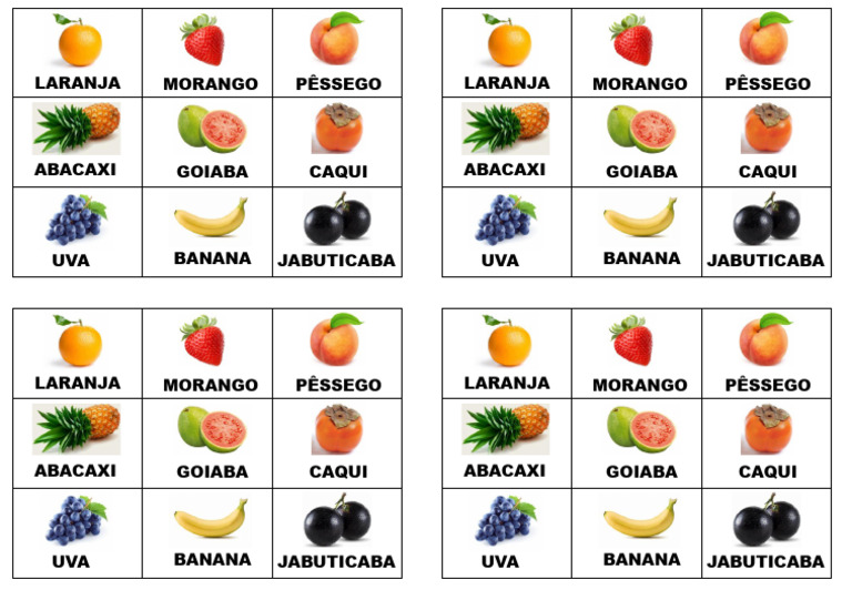 ORDEM.ALFABETICA_FRUTAS | PDF