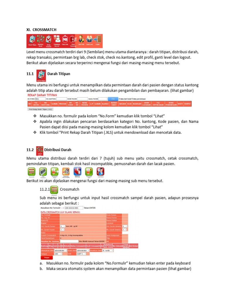 Hasil Crossmatch Incompatible dalam Sistem | PDF