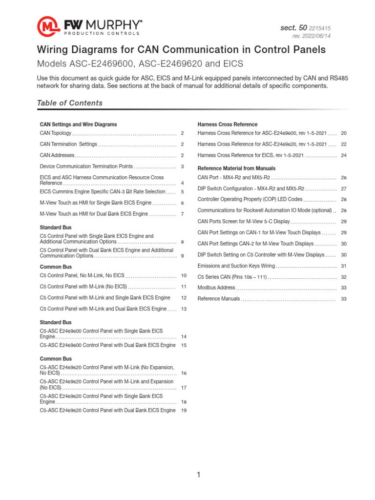 Wiring Diagrams For Can | PDF | Data Transmission | Physical Layer ...