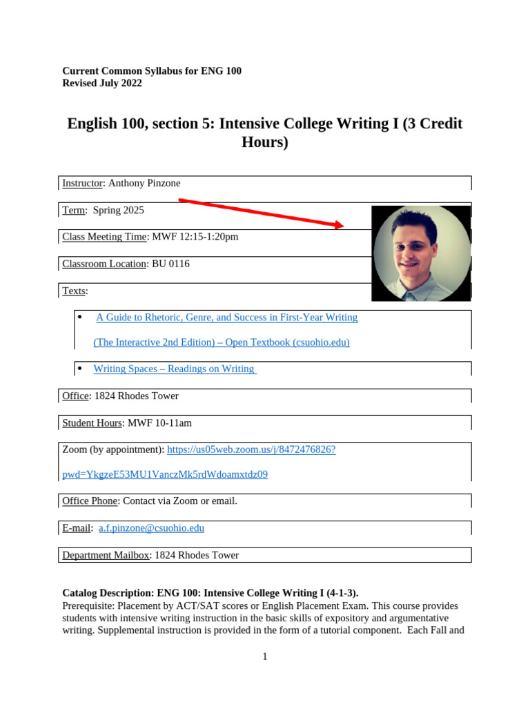 CSU 100 Syallbus | PDF | Plagiarism | Rhetoric