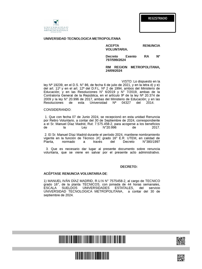 9.- DECRETO CESE DE FUNCIONES (1) | PDF | Gobierno
