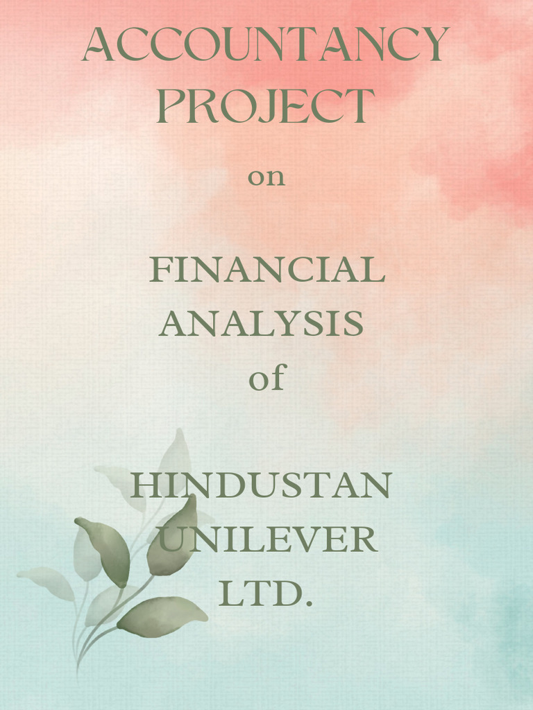 Accountancy Project PDF | PDF