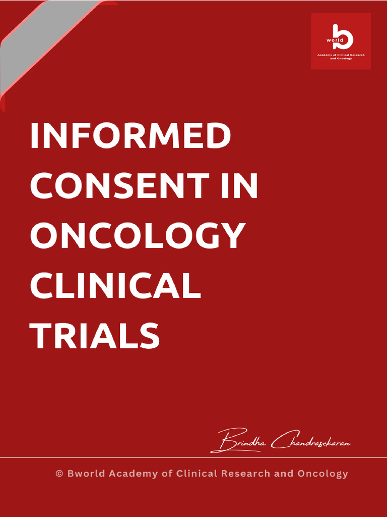 Informed Consent in Oncology Trials | PDF | Informed Consent ...