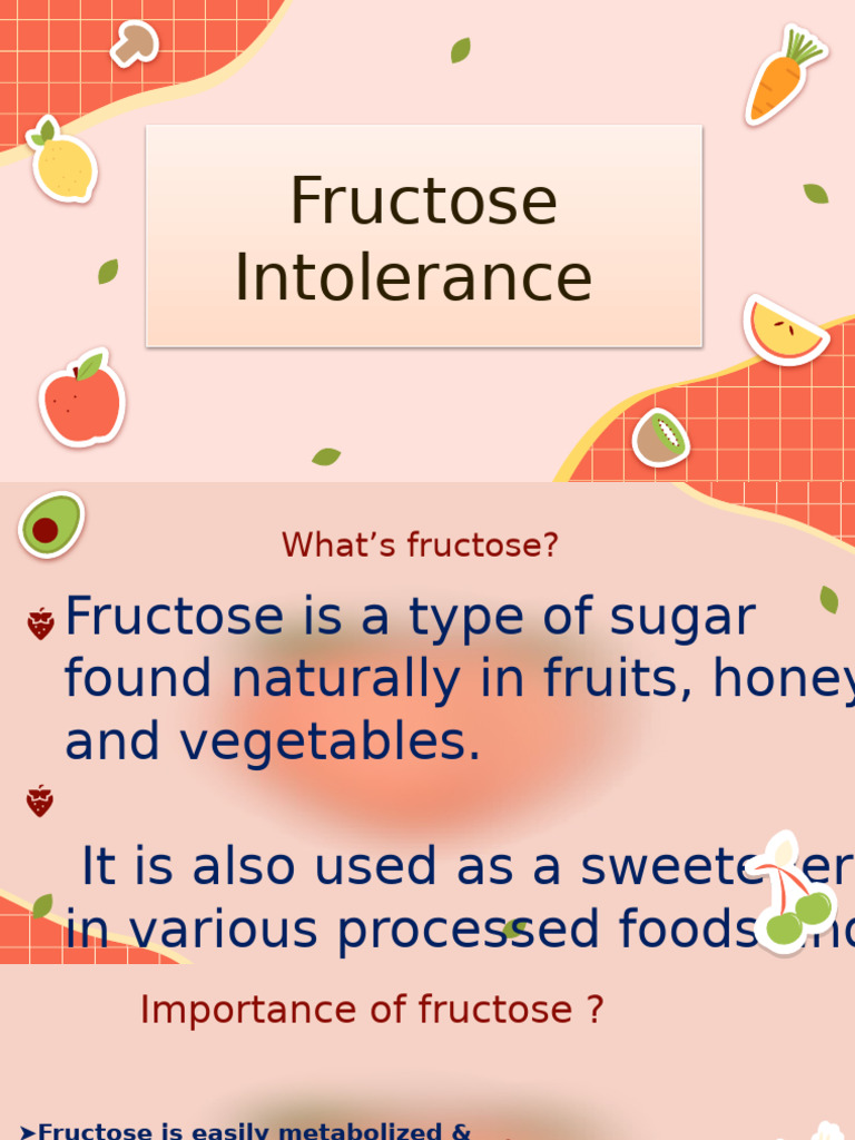 Understanding Fructose Intolerance | PDF | Planets | Fructose