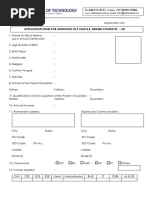 2024 - 2025 ECOT Application Form | PDF | Identity Document | College